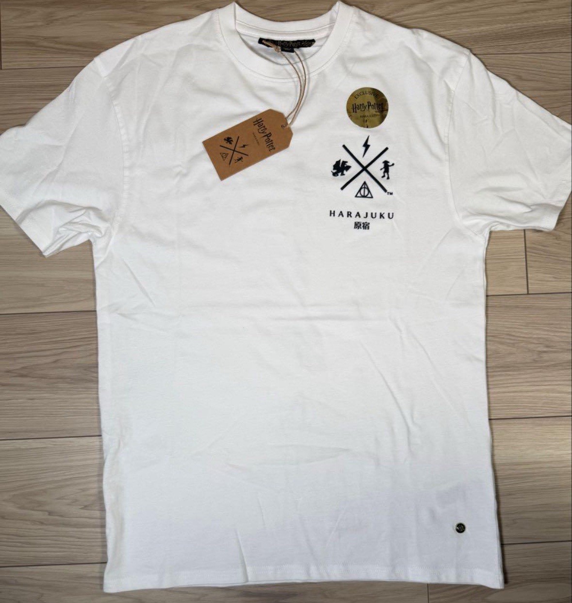 Harry Potter Harajuku Exclusive White T-Shirt Japan Limited Size Small New