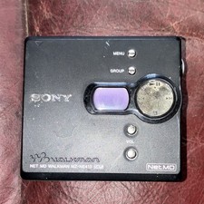 Sony Walkman Net MD MiniDisc Recorder MZ-NE410 Black USB Headphone Jack 2004