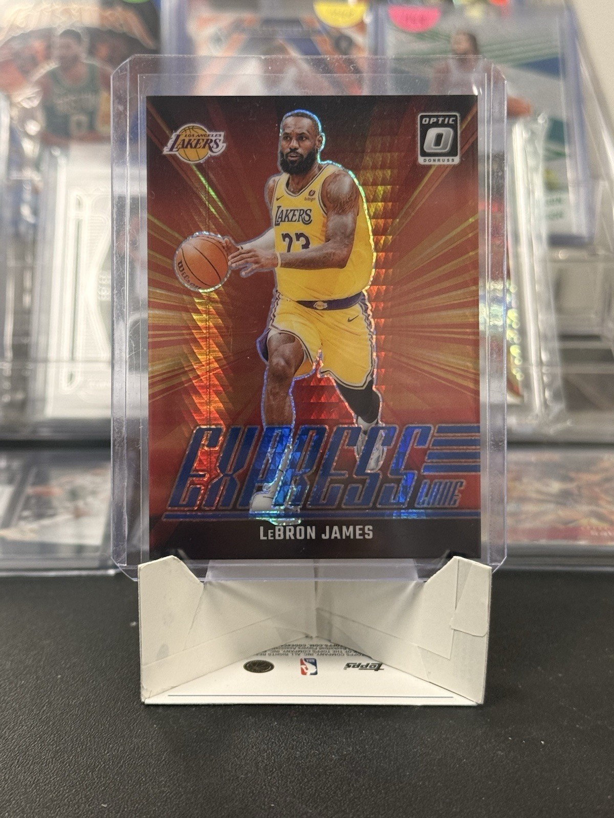 2024-25 Donruss Optic Lebron James #2 Express Lane Blue Hyper Prizm Lakers /175