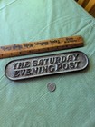 Vintage Ladies Home Journal & Saturday Evening Post Cast Iron Paperweight — photo 2