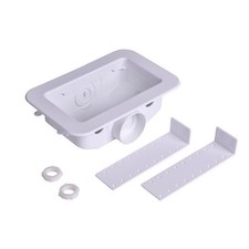 Oatey Washing Machine Outlet Box White Plastic 6.1x3x10.9