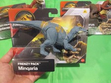 JURASSIC WORLD REBIRTH FRENZY PACK MINQARIA MATTEL NEW