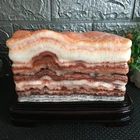 3.78kg Natural Polished Pork Stone Meat specimen +base md3156