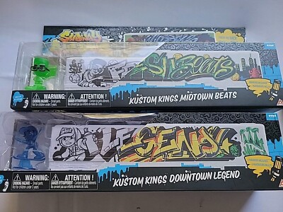 (2) Subway Surfers Kustom Kings Downtown Legend & Midtown Beats Train Cars New!