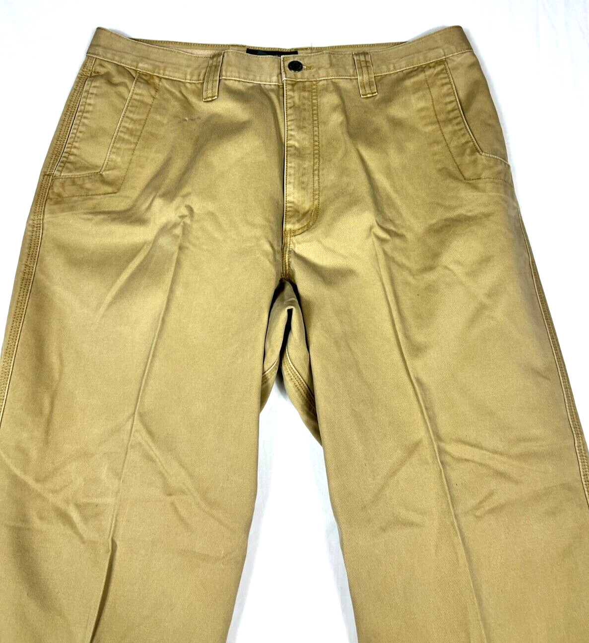Mountain Khakis Chino Pants Hiking Trail Outdoor Tan 36x30 (Actual 34x228) Nice