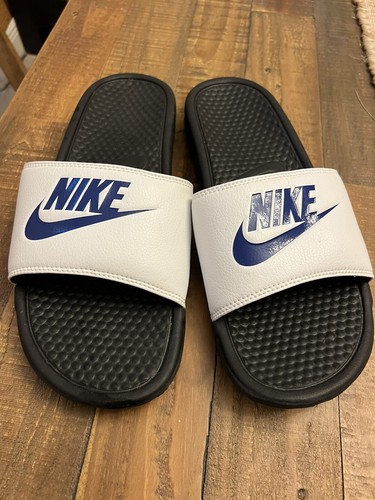 NIKE Mens SLIDES Sandals Blue Gray 
