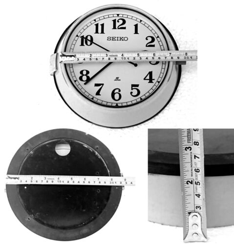 Vintage Nautical Seiko Wall Clock Maritime Ship Boat Navigation Industrial clock - Picture 6 of 7