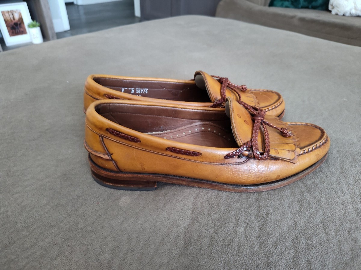 Allen Edmonds MENS SIZE 10.5 Everson Dress Shoes Kiltie Tassel Slip On Loafers Allen Edmonds Mens Everson Dress Shoes Sz 9 D Kiltie Tassel  main image 4