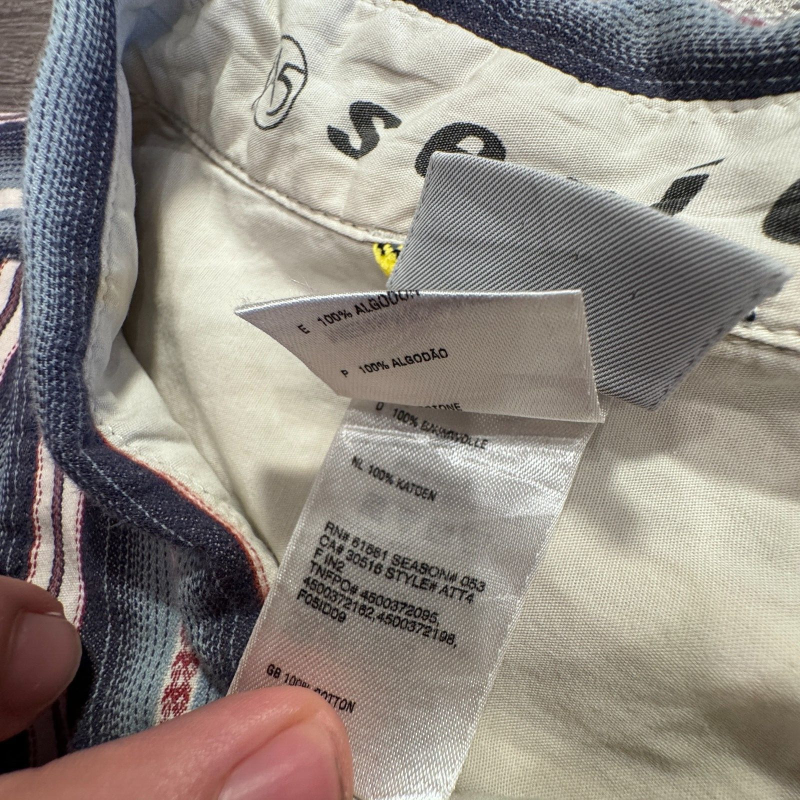 Vintage The North Face Shirt Mens Large Aztec Stripe Button Up  ZipA5 Series