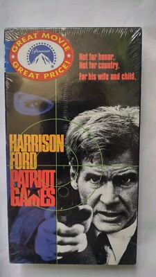 VHS Patriot Games Harrison Ford 1992 New Sealed WM Tabbed Paramount Video