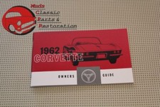 1962 62 Chevy Chevrolet Vette Corvette Owners Owners Manual