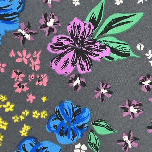 Scrubstar Women's Size Medium Blooming Petals Stretch Scrub Top Black NWT - Picture 5 of 7