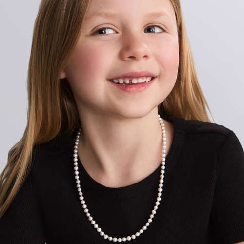🆕Collar de cuentas de plata de ley primera perla infantil colección LAGOS KINDER 17" - Imagen 3 de 14
