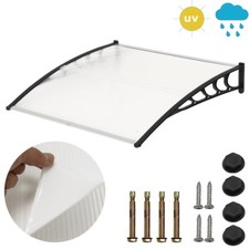 Tettoia ad arco rotonda in plastica 150 cm tettoia per porta d'ingresso tettoia per porta tettoia