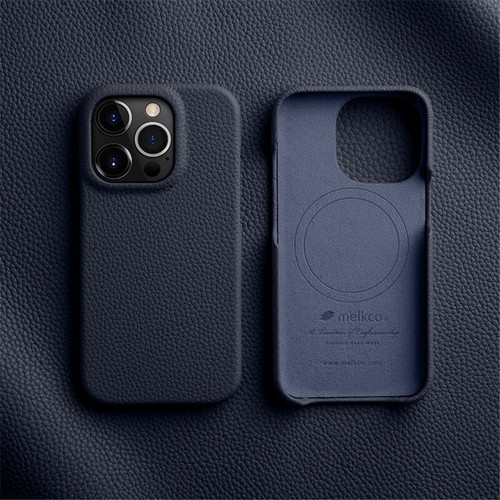 Original Melkco Echtleder Hülle fr iPhone 14 15 Pro Max magnetische Rückseite Abdeckung - Bild 26 von 30
