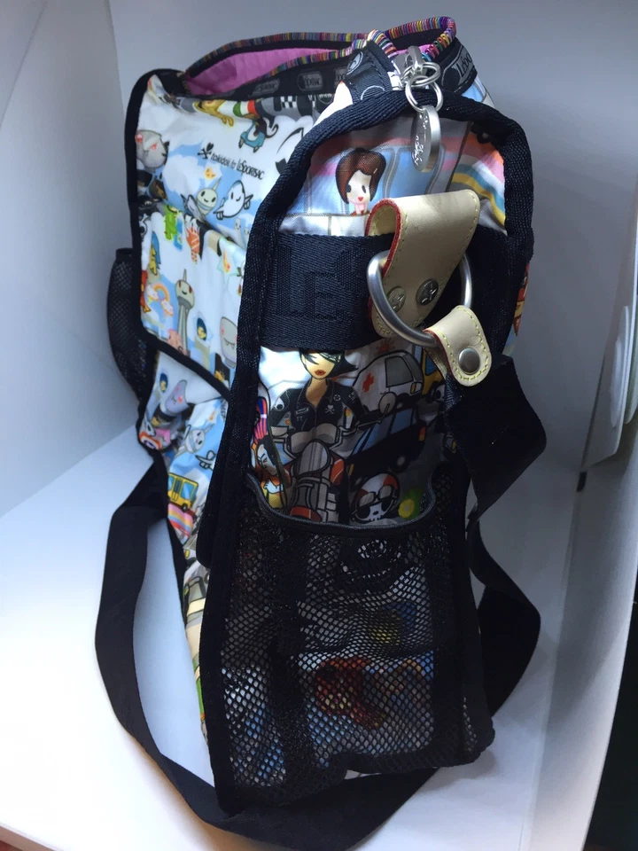 Tokidoki Lesportsac Citra Ciao Ciao Baby Bag Crossbody Purse Tote Duffle - Image 4 of 4