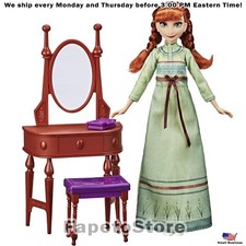 Disney - Frozen 2 - Anna's Vanity Set Doll With Pajama Dress and Shoes