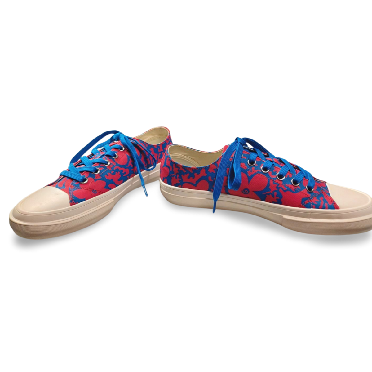 PS PAUL SMITH Kinsey Floral Print Canvas Low Top Sneakers