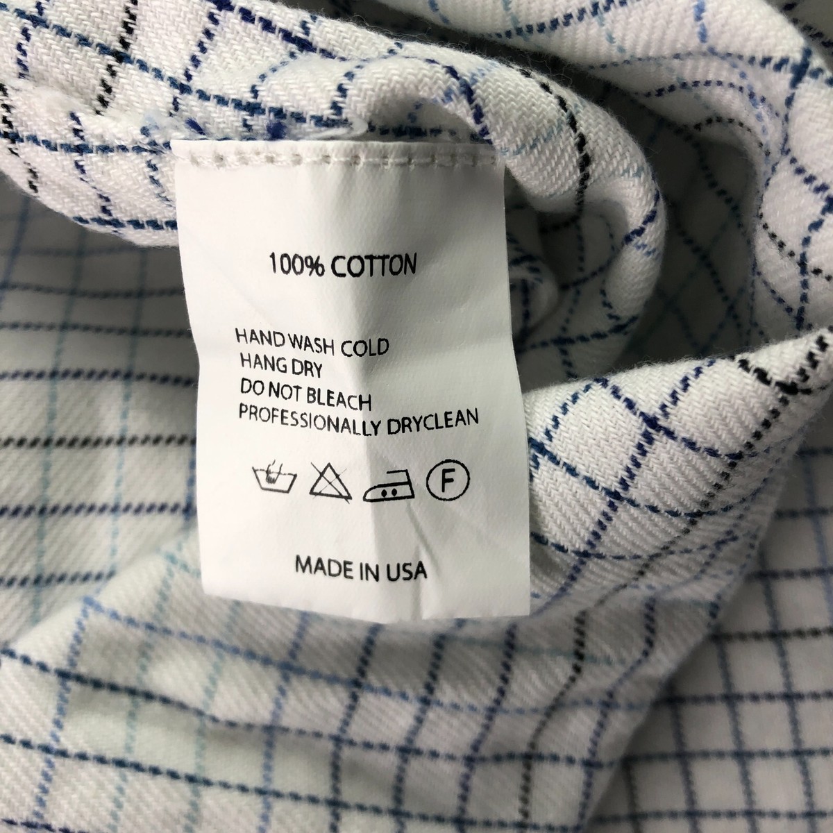 FWK Engineered Garments Men's L/S Button Shirt White/Blue Check