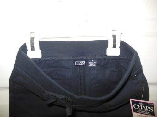 NWT Chaps Girls Navy Blue Approved Schoolwear Stretch Skinny Pants 5 - Picture 3 of 4