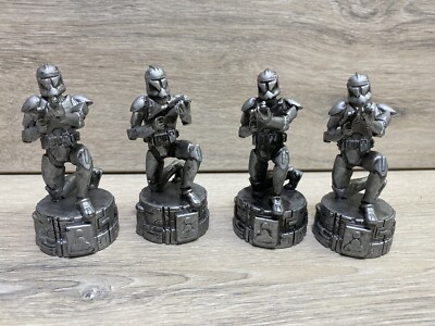Parker Brothers Star Wars Saga Edition Chess Set Of 4 clone storm trooper pawns