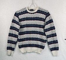 Reed & James Crew Neck Pullover Knit Sweater Sz 2XB Made In USA Ski 4468