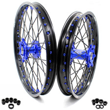 Kke 2119 Wheels Rims Fit Yamaha Wr250f 2020-2026 Wr450f 2019-26 Cnc Black Spoke