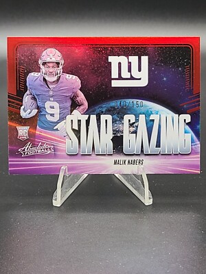 2024 Panini Absolute Football Malik Nabers Star Gazing Red Foil SP RC /150