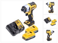 "Dewalt Dcf 887 E2 Schlagschrauber 18 V 205 Nm 1/4\" + 2X Akku 1,7 Ah + LadegeräT"