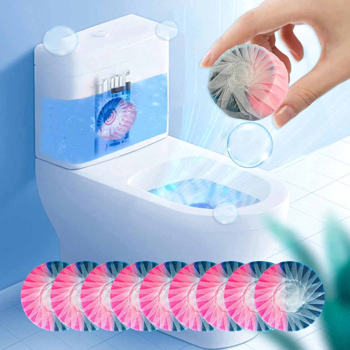 Effortless Auto Toilet Cleaner Tablets for Long-Lasting Freshness