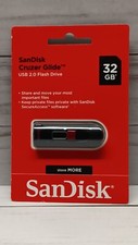 Factory Sealed SanDisk Cruzer Glide 32GB 2.0 USB Flash Drive New
