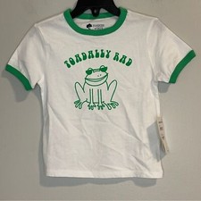 Tucker Tate kids Graphic Tshirt Organic Cotton Toadally Rad Size 2