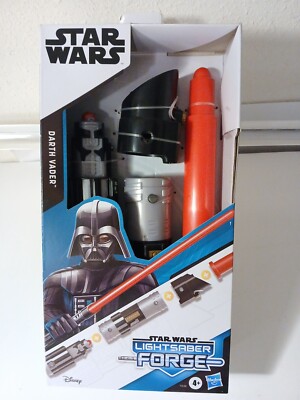 Star Wars Lightsaber Forge Darth Vader Extendable Red Lightsaber Roleplay Toy