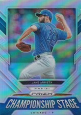 2021 Panini Prizm Baseball Jake Arrieta Championship Stage Silver Prizm No. CS10