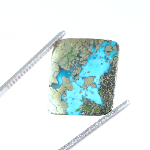 19.35 Ct Natural Persian Turquoise Cabochon Loose Gemstone Turquoise - Video 1 of 1