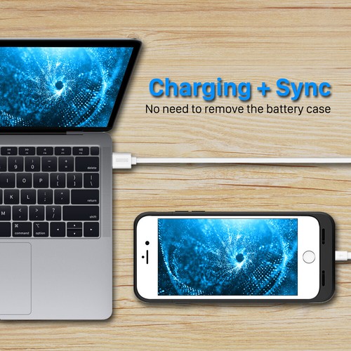 6800mAh For iPhone 6 / 6s plus External Battery Charger Case Power Bank Charging - Picture 9 of 9