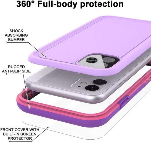 Custodia impermeabile per iPhone 11 6.1 protezione schermo subacquea antiurto - Foto 4 di 14