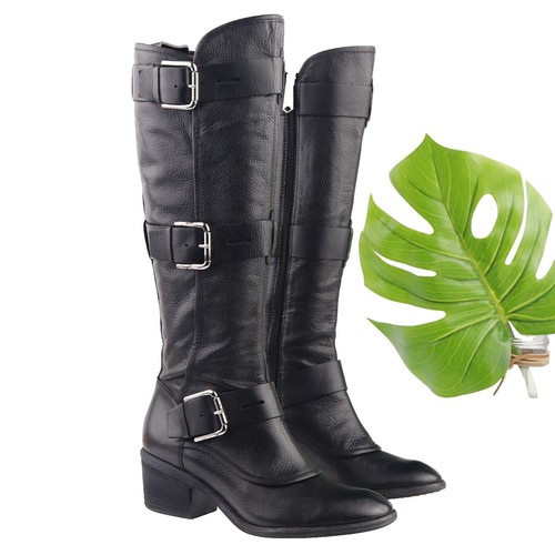 Donald Pliner Western Couture Metallic Pig Leather Boot Shoe  display picture 1