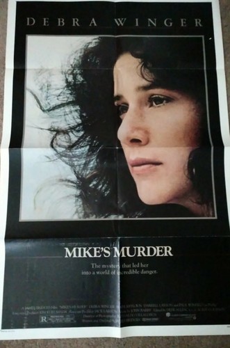Folded Movie Poster Mike's Murder With Debra Winger