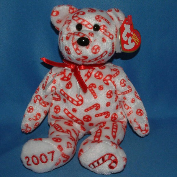 candy cane beanie baby