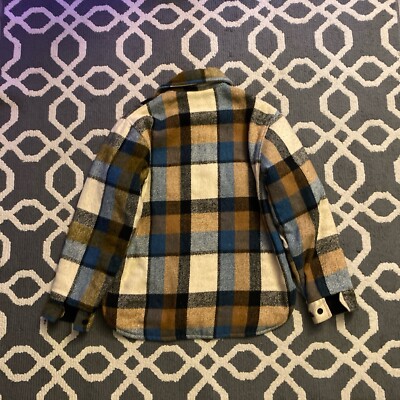 Vintage 70s Pile Lined CPO Anchor Button Flannel Shirt Jacket Vintage 70s Pile Lined CPO Anchor Button Flannel Shirt Jacket