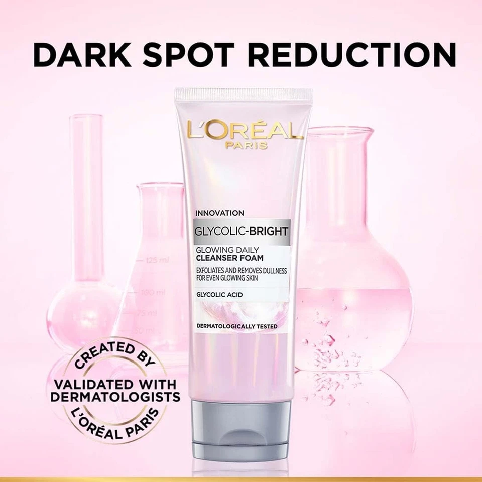 L'Oreal Paris Glycolic Bright Glycolic Acid Face Wash for Dull Skin - Image 3 of 4