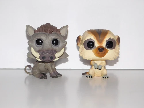 FUNKO POP Disney LION KING Live Action PUMBAA #550 & TIMON #549 Vinyl Figures