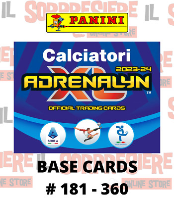 PANINI ADRENALYN XL FOOTBALLERS 2023-24 2024 BASE CARDS OF YOUR CHOICE # 181 - 360