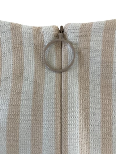 Akris Punto Patchwork Stripe Sleeveless Top Desert Sand Italian Fabric US 8 - Picture 10 of 11