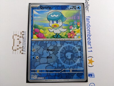 quaxly holographic card Pokemon - Quaxly 049/193 - Paldea Evolved - Reverse Holo Pokemon Card