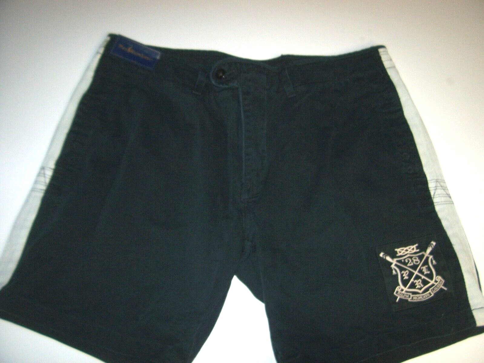 FILA Nuova Polo Ralph Lauren tg 40 remi crest pantaloncino nero bianco