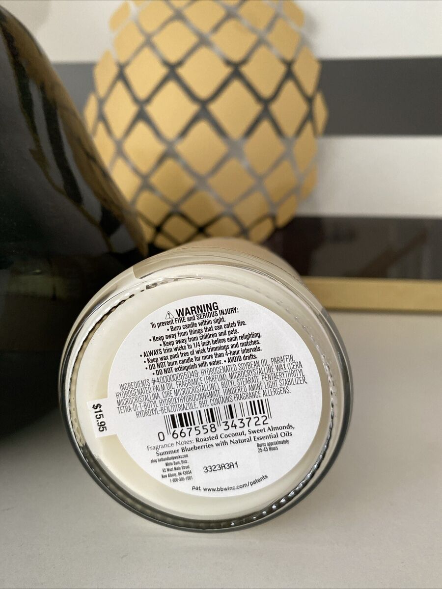Bath & Body Works Vacation Vibes Candle Single Wick Coconut Bath & Body Works Vacation Vibes Candle Single Wick Coconut