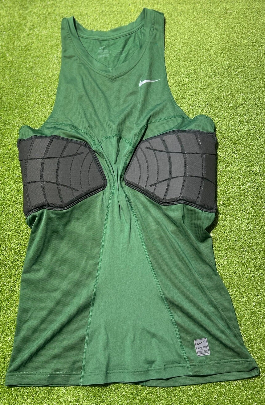 Nike Pro Compression Hyperstrong 2 Pad Green Shirt Men’s Size 3XL Tall