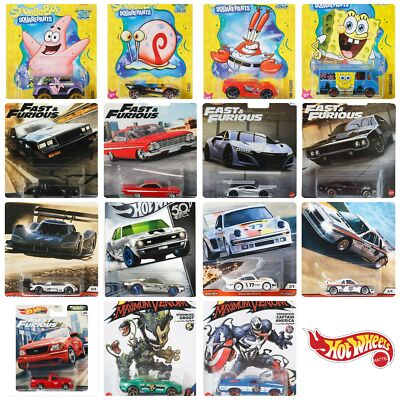 Hot Wheels Die-Cast 1:64 Scale Collection - Marvel, Fast & Furious and More